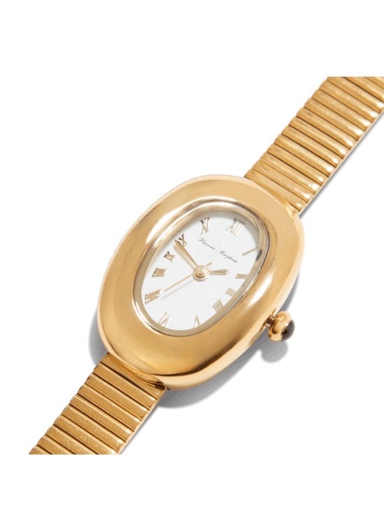Heaven Mayhem Accessories - Heaven Mayhem Amara Oval Faced Gold Wrist Watch NEW